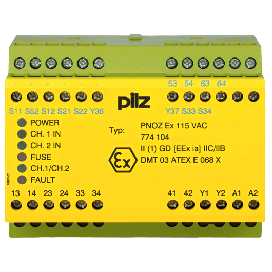 774104 New PILZ PNOZ EX 115VAC 3n/o 1n/c
